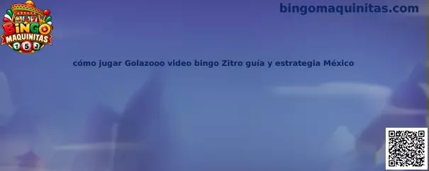 Imagen de referencia para conocer cómo jugar Golazooo, video bingo de Zitro