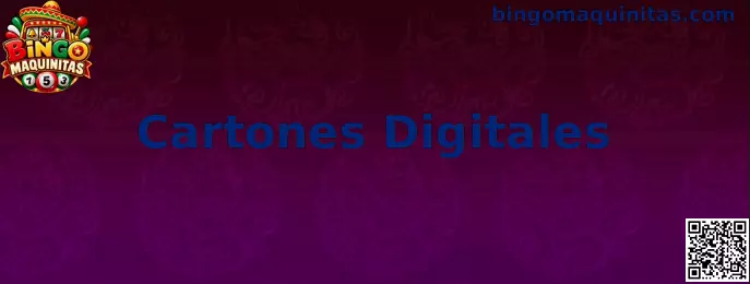 Ejemplo visual de Cartones Digitales en Bingo Maquinitas